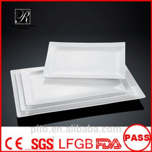 P&T ceramics factory,white porcelain plate, rectangle plates, wedding plates
